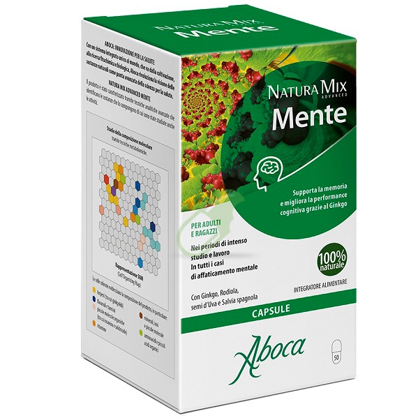 Aboca Naturaterapia Linea Natura Mix Advanced Mente 50 Capsule