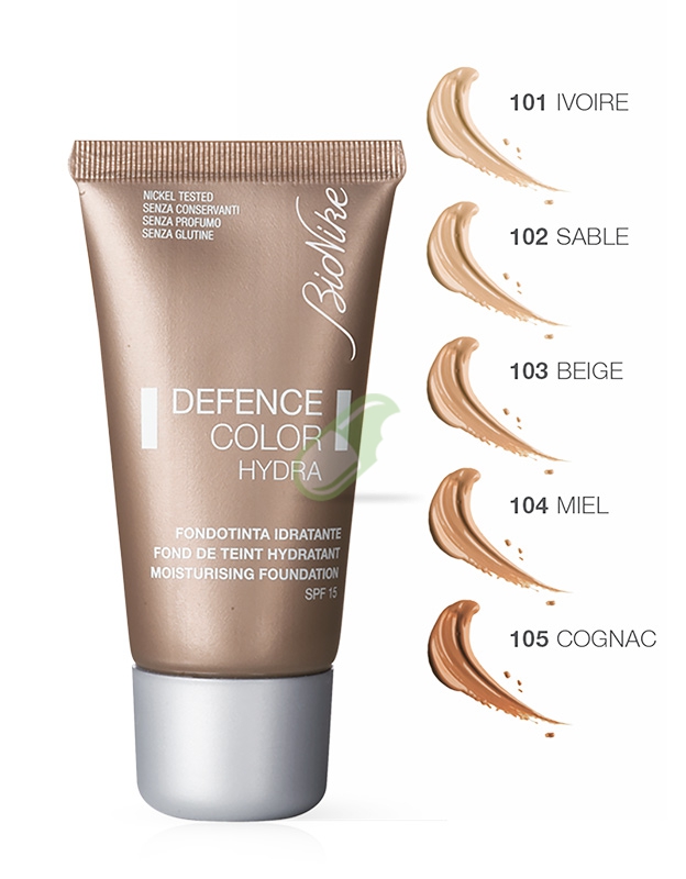 Bionike Linea Defence Color Hydra Fondotinta Idratante Illuminante 101 Avorio