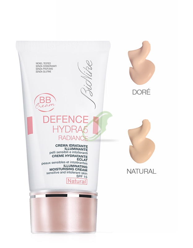 BioNike Linea Defence Hydra5 Radiance BB Cream Idratante SPF15 Viso 40ml Natural