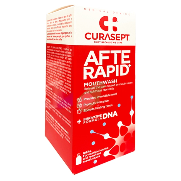 Curasept Afte Rapid Colluttorio + DNA Flacone da 125 ml