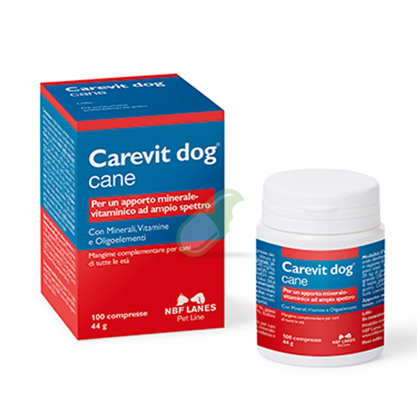 NBF Lanes Linea Veterinaria Carevit Dog Integratore 100 compresse appetibili