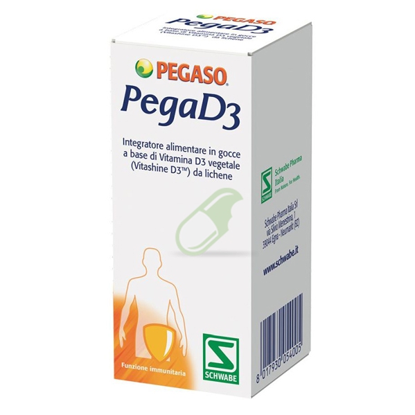 Schwabe Pharma PegaD3 Integratore di Vitamina D3 gocce 20 ml