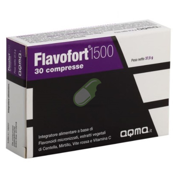 Merqurio Pharma Linea Circolazione Flavofort 1500 Integratore 30 Compresse