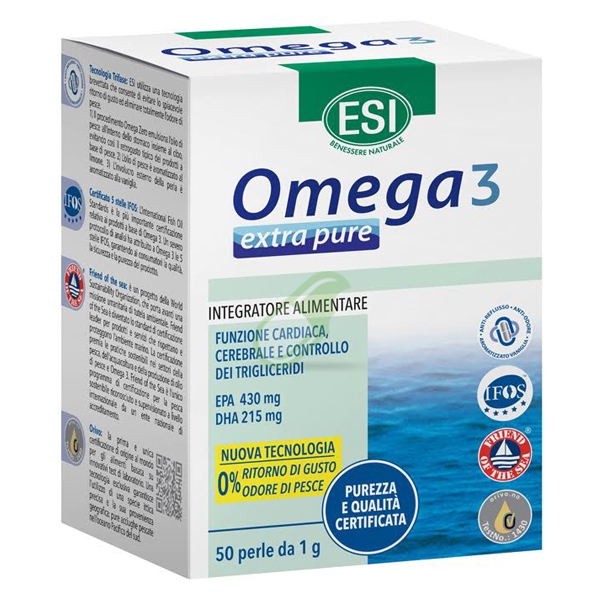 Esi Linea Controllo Colesterolo Trigliceridi Omega 3 Extra Pure 50 Perle