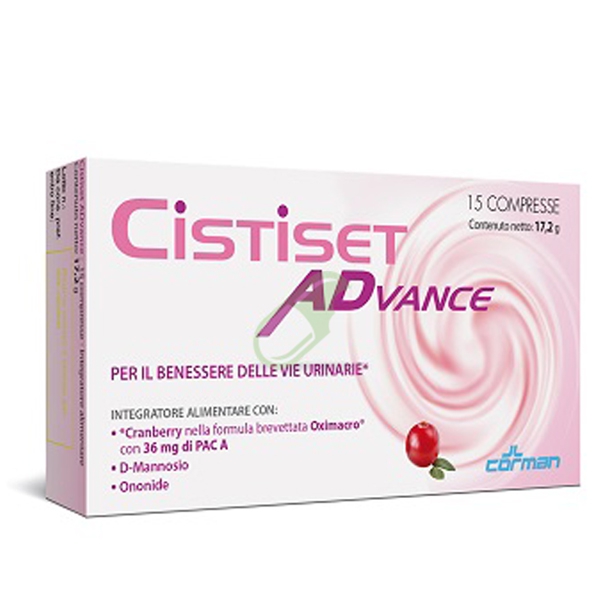 Corman Linea Benessere delle vie Urinarie Cistiset Advance 15 compresse