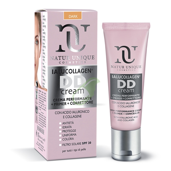 Natur Unique Linea Viso Ialucollagen Viso DD Cream Dark+Primer+Correttore 40+2ml
