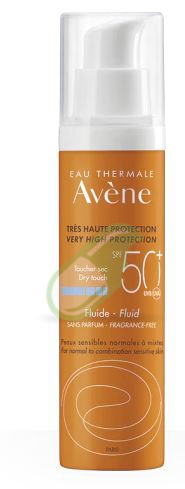 Avene Linea Solare Pelli Sensibili SPF50+ Fluido Solare Senza Profumo 50 ml