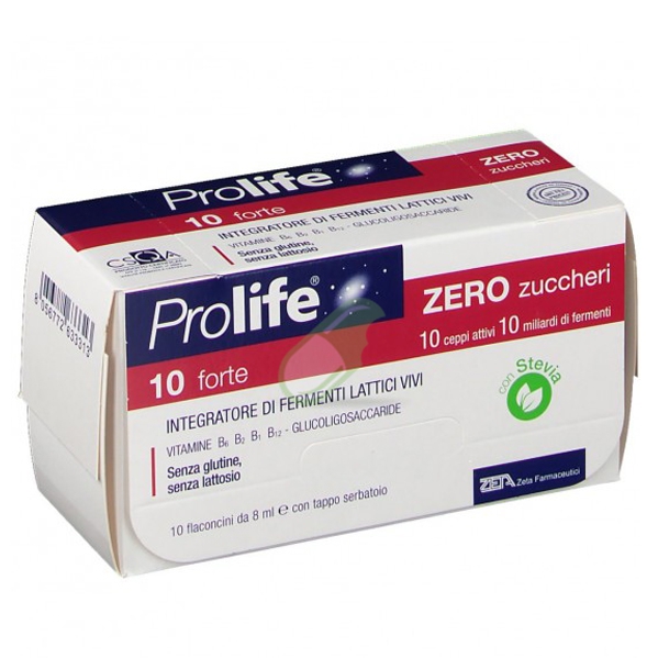 Prolife Linea Intestino Sano Prolife 10 Zero Zuccheri Integratore 10 fiale