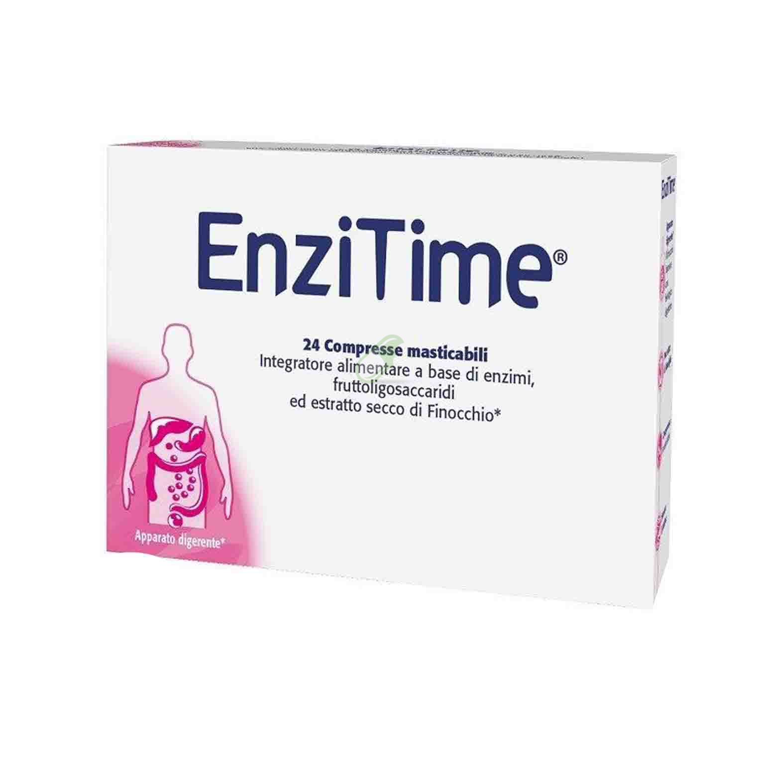 Schwabe Linea Intestino Sano Enzitime Integratore 24 Compresse Masticabili