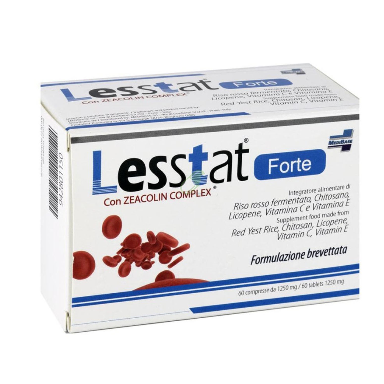 Medibase Linea Controllo del Colesterolo Lesstat Forte Integratore 60 Compresse