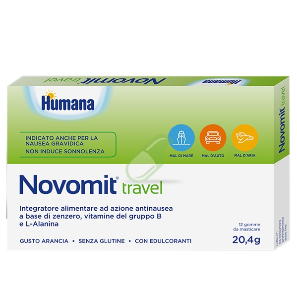 Humana Linea Benessere No Vomit Travel Integratore 12 Gomme