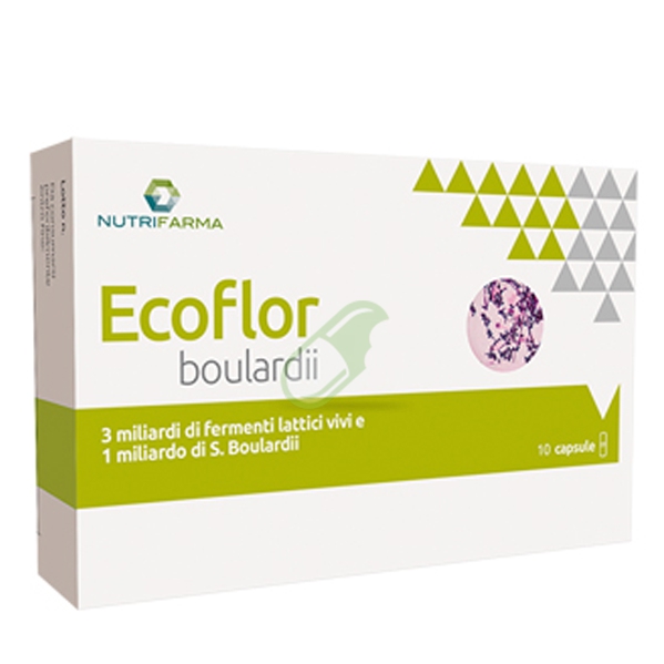 Nutrifarma Linea Fermenti Lattici Ecoflor Boulardi Integratore 10 Capsule