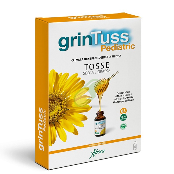 Aboca Naturaterapia Linea Tosse Grintuss Pediatric Sciroppo Bambini 12 Fl.