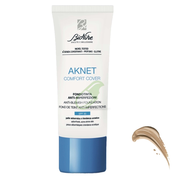 BioNike Linea Aknet Comfort Cover fondotinta Pelli Impure 102 Sable 15 ml