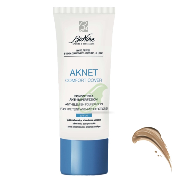 BioNike Linea Aknet Comfort Cover fondotinta Pelli Impure 103 Beige 15 ml