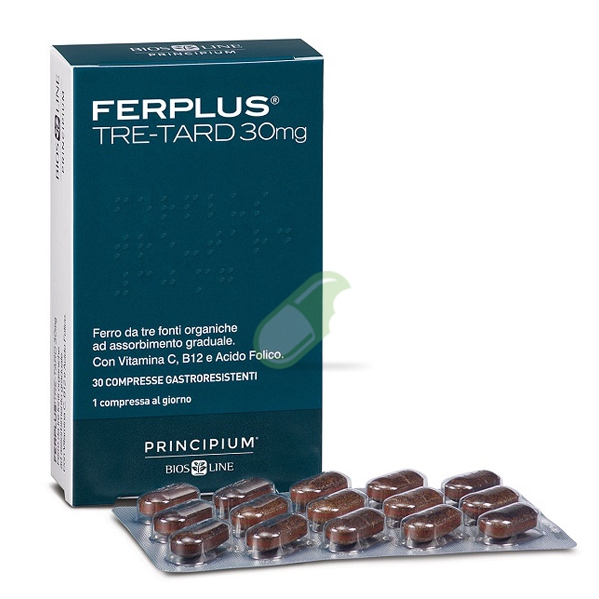 Bios Line Linea Vitamine Principium Ferplus Tre-Tard Integratore 30 Compresse