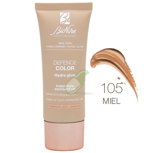 Bionike Linea Defence Color Hydra Glow Fondotinta Idratante 24h 105 Miele