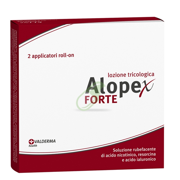Valderma Linea Tricologica Alopex Forte 40 ml 2 applicatori roll-on da 10 ml