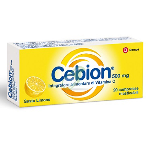 Cebion Linea Vitamine Cebion Masticabile Limone Vitamina C 500 Mg 20 Compresse