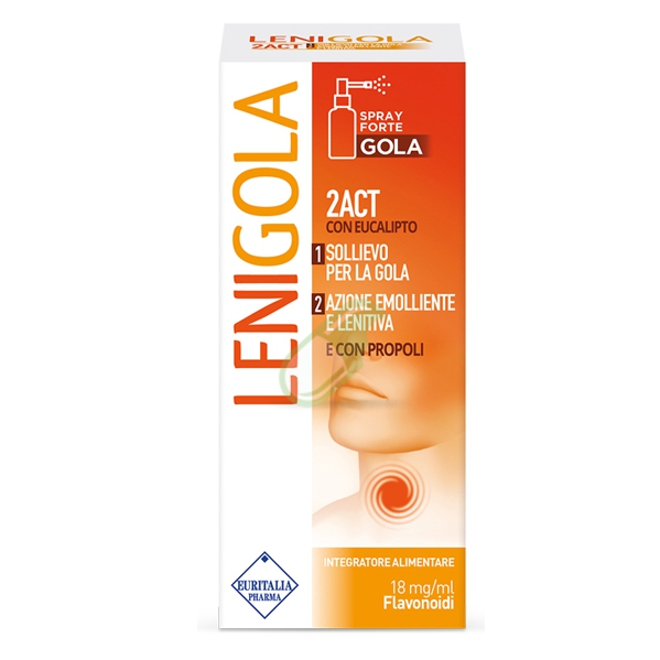 Euritalia Pharma Linea Gola Sana Lenigola Spray Forte Integratore 20 ml
