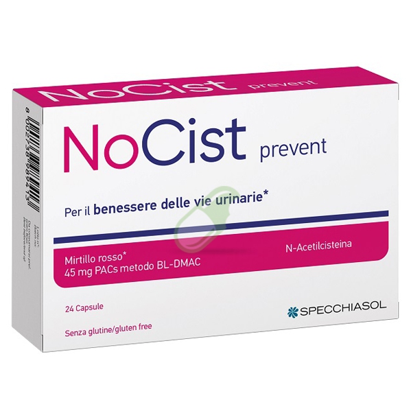 Specchiasol Linea Benessere delle vie Urinarie No Cist Prevent 24 Capsule