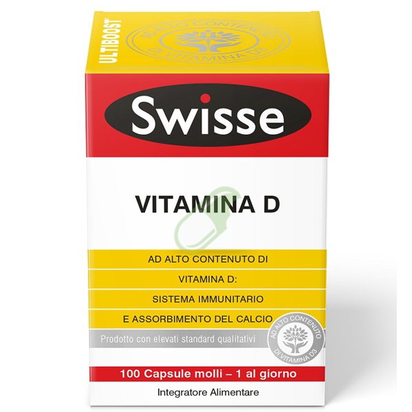 Swisse Linea Vitamine e Minerali Vitamina D Integratore 100 capsule molli