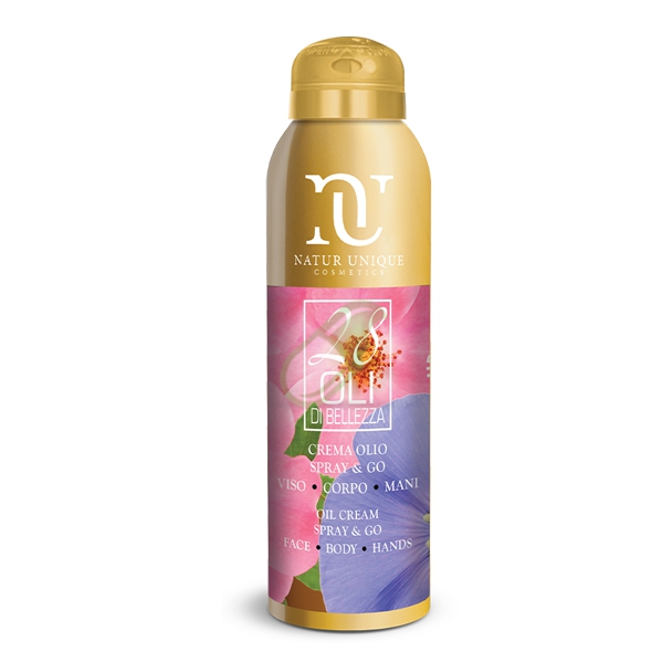 Natur Unique 28 Oli di Bellezza Crema Olio Spray & Go Viso Corpo Mani 150 ml