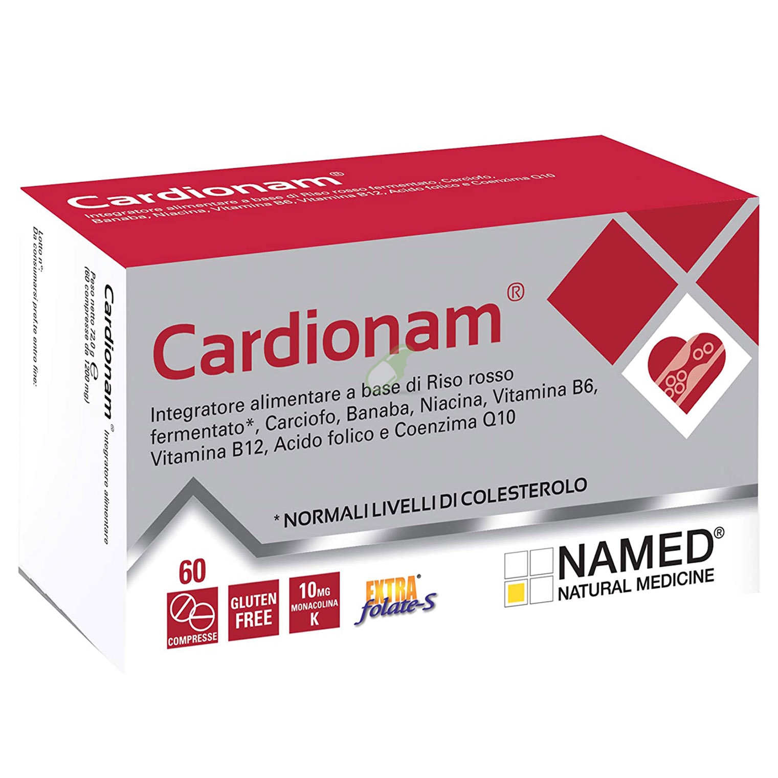 Named linea Colesterolo e Trigliceridi Cardionam Integratore 60 compresse
