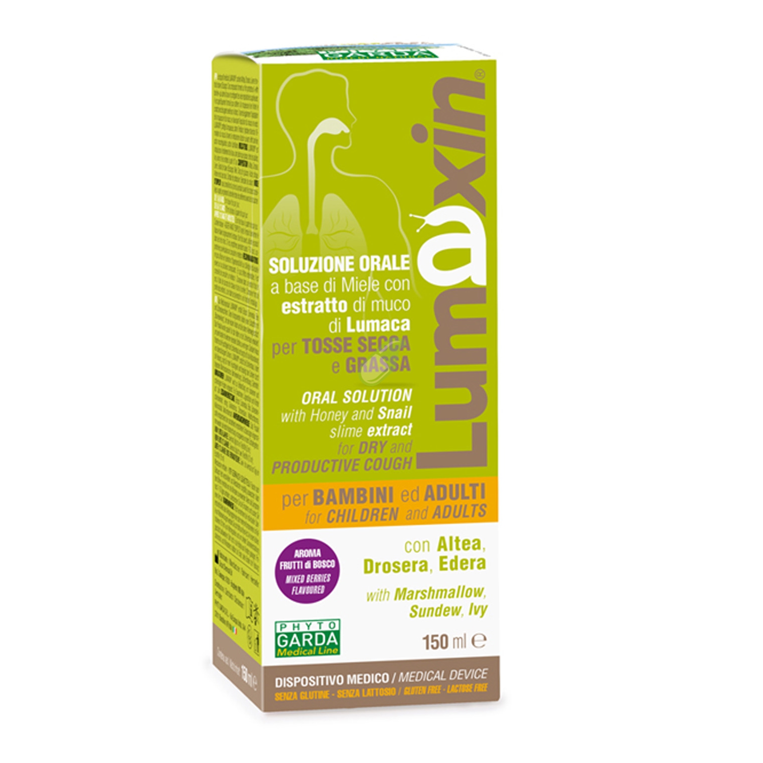 Phytogarda Linea Lumaxin Soluzione Orale per Tosse Secca e Grassa 150 ml
