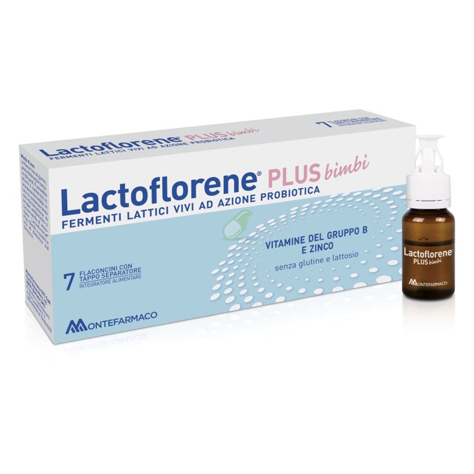 Lactoflorene Linea Fermenti Bimbi Integratore di Fermenti Lattici 7 Flaconcini