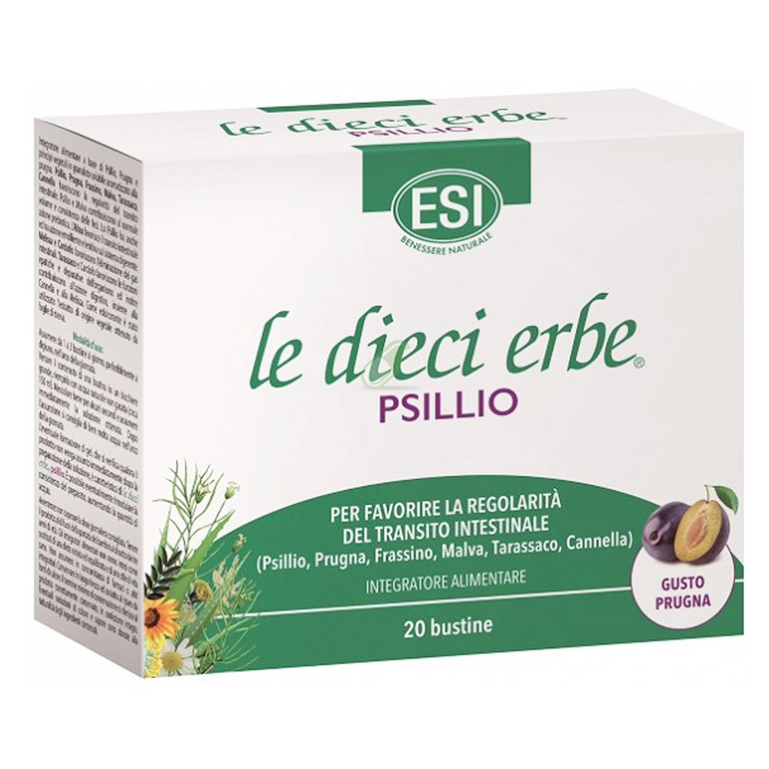 Esi Linea Benessere Intestinale Le Dieci Erbe Psillio integratore 20 bustine