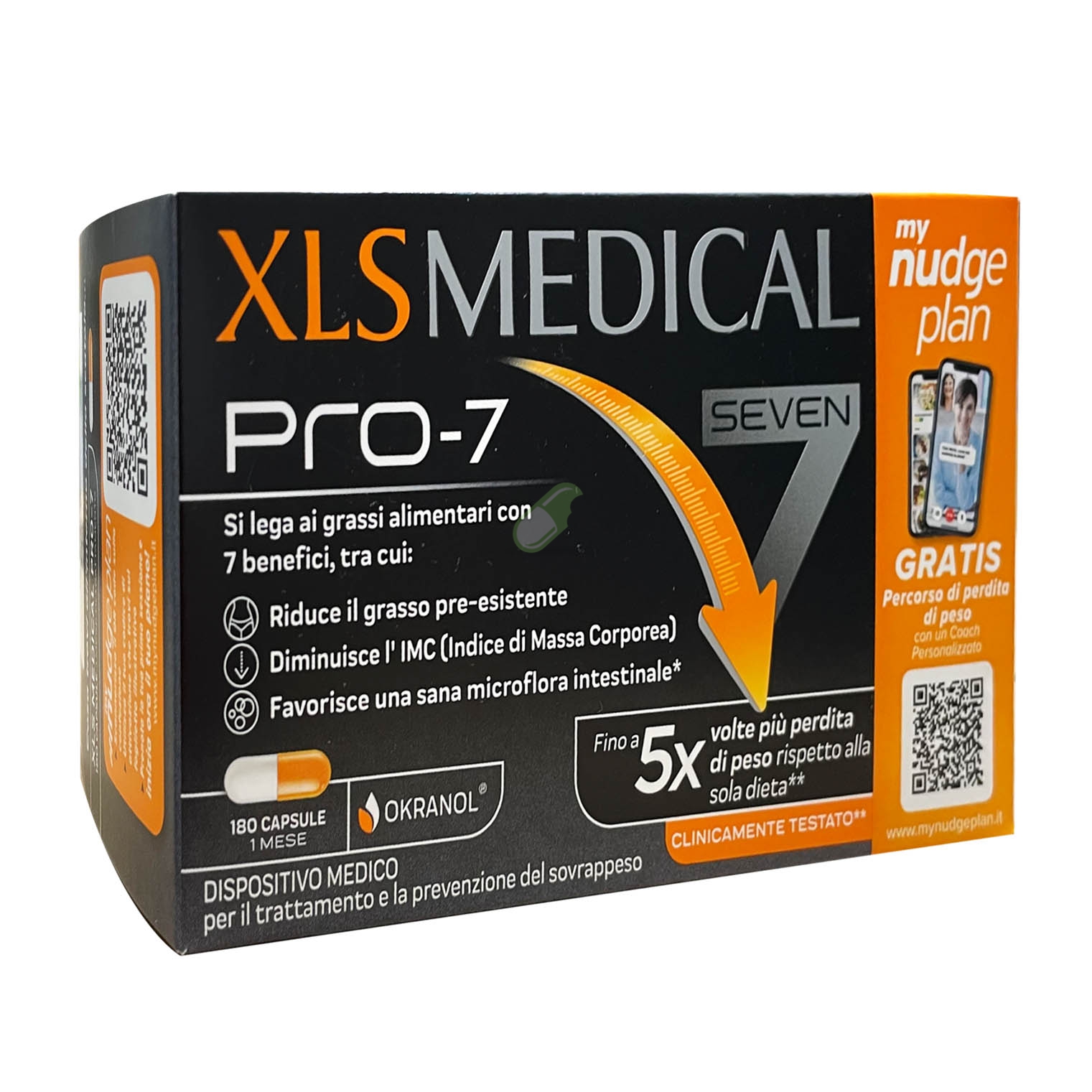 XLS Medical Linea Controllo del Peso Pro 7 180 capsule