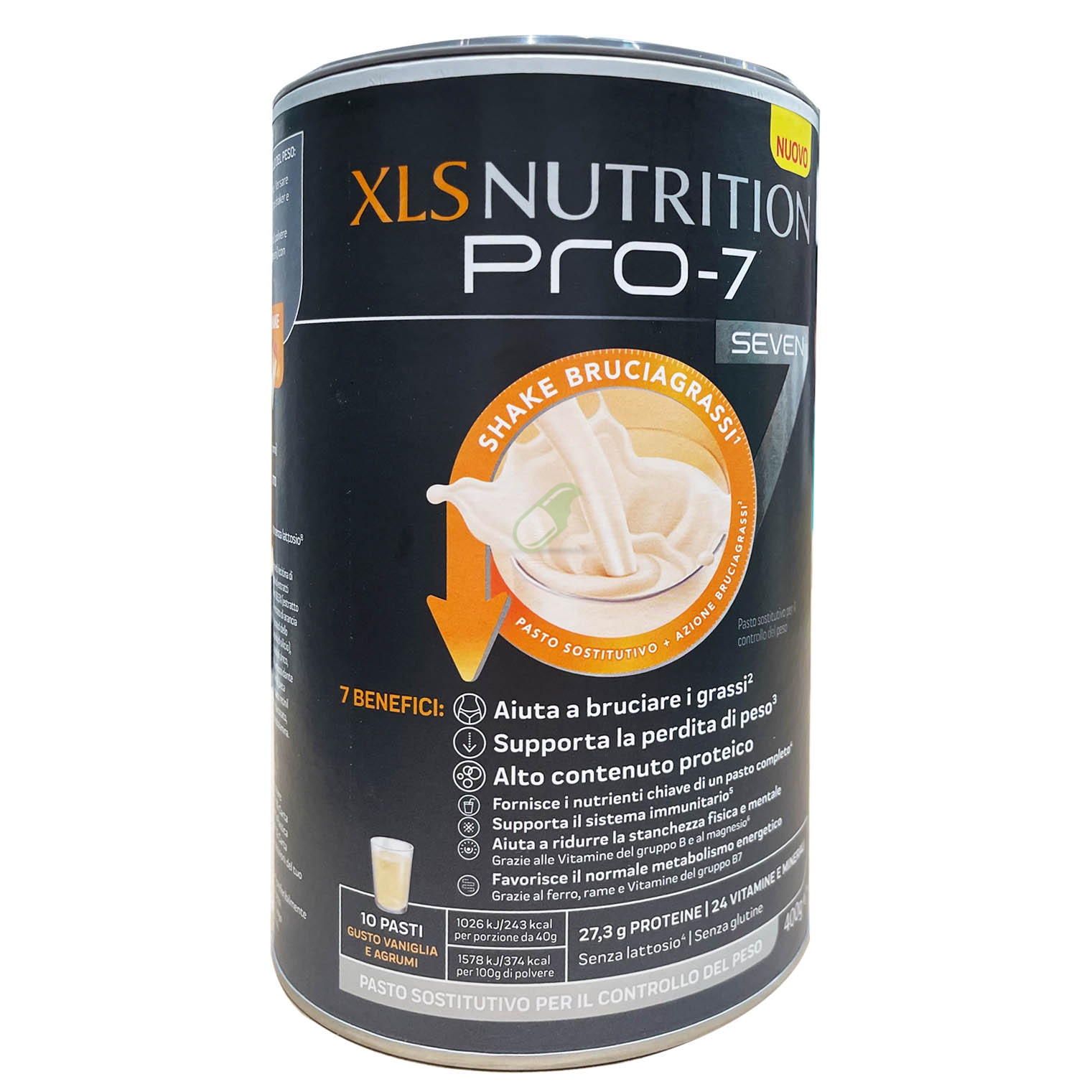 XLS Nutrition Pro 7 Shake Gusto Vaniglia e Agrumi 400 g