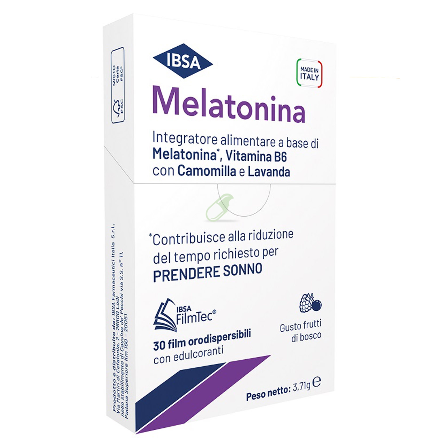 IBSA Farmaceutici Linea Sonno e Serenit� Melatonina 30 Film Orodispersibili