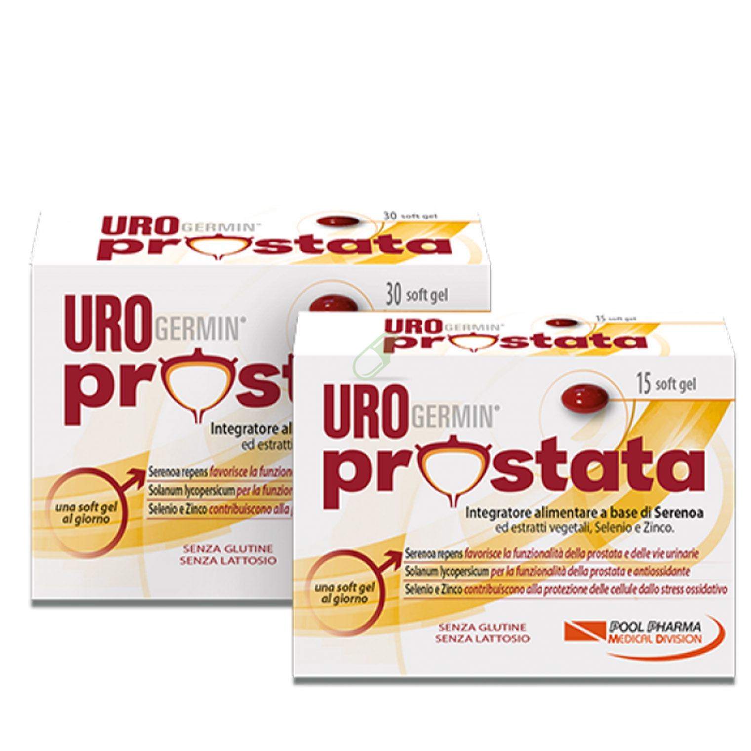 Pool Pharma Linea Benessere dell'uomo Urogermin Prostata 30+15 soft gel