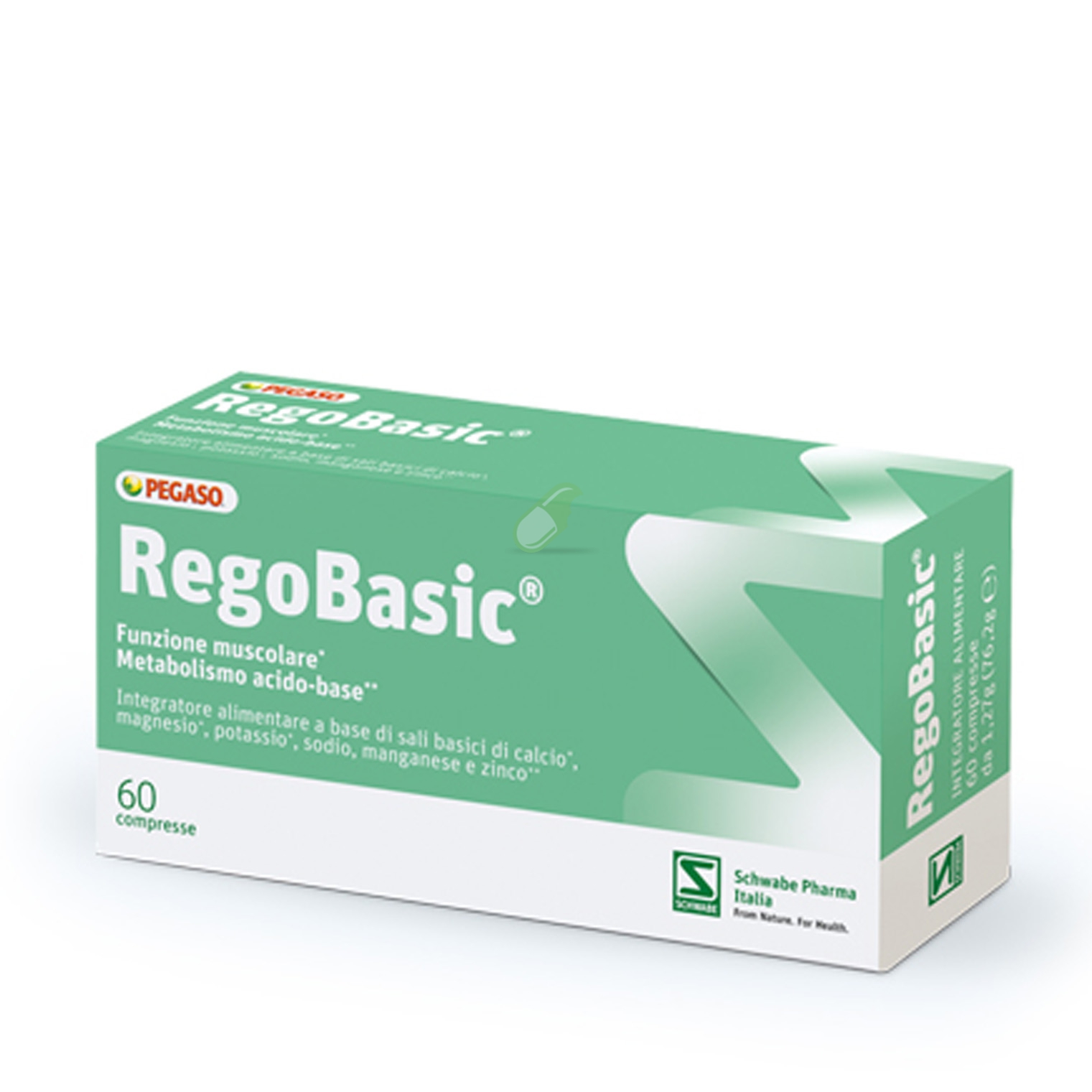 Schwabe Pharma Linea Alcalinizzanti Regobasic Integratore 60 Compresse