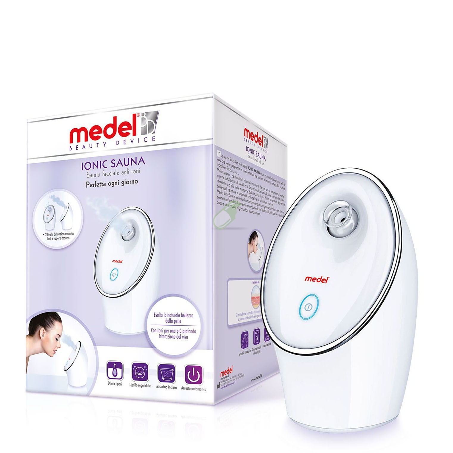 Medel Linea Beauty Device Ionic Sauna Facciale agli ioni 1 pezzo
