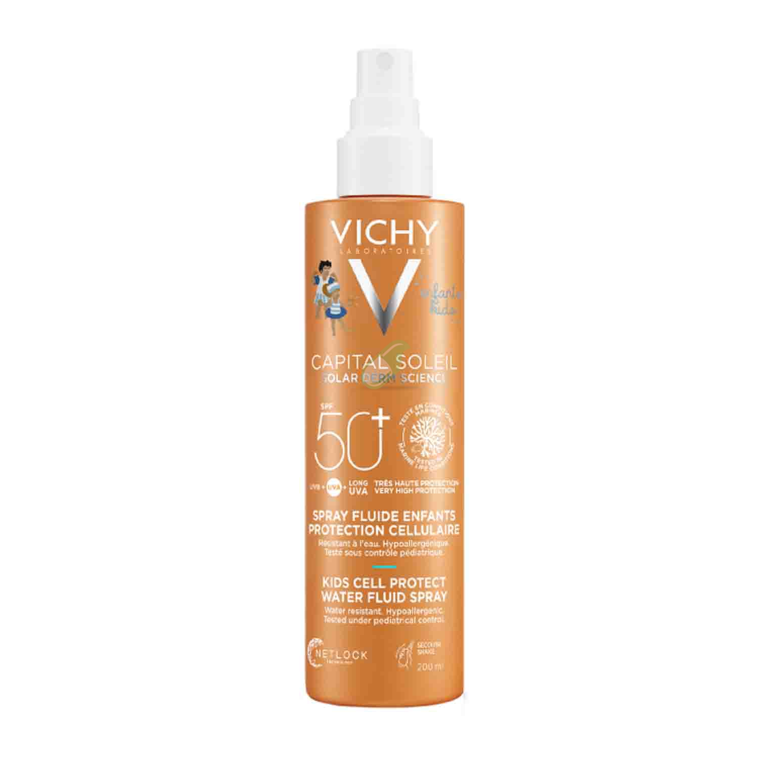 Vichy Linea Capital Soleil Spray Kids Viso e Corpo SPF 50  Water Resist. 200 ml