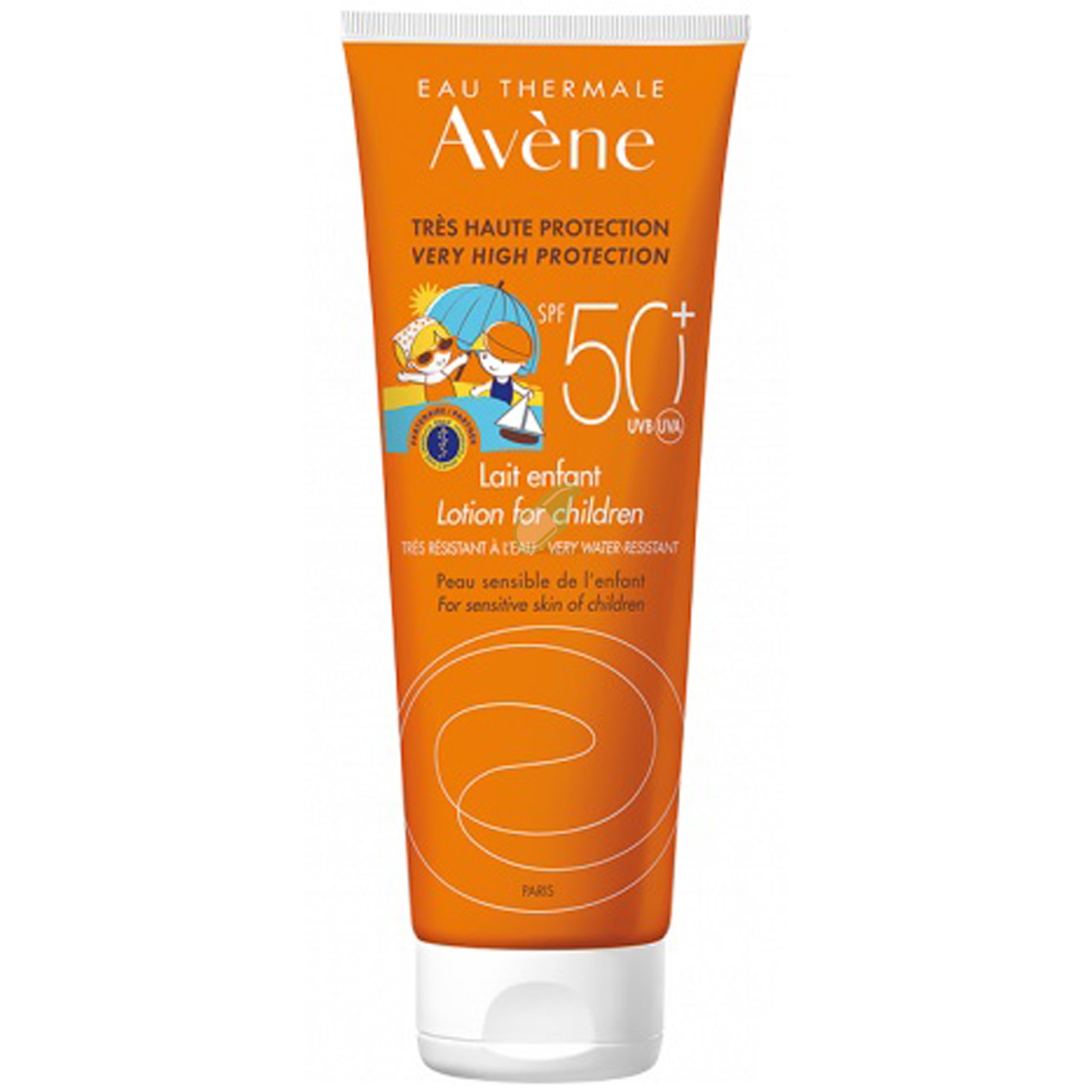 Avene Linea Solare Pelli Sensibili SPF50+ Latte Solare Protettivo Bambini 250 ml
