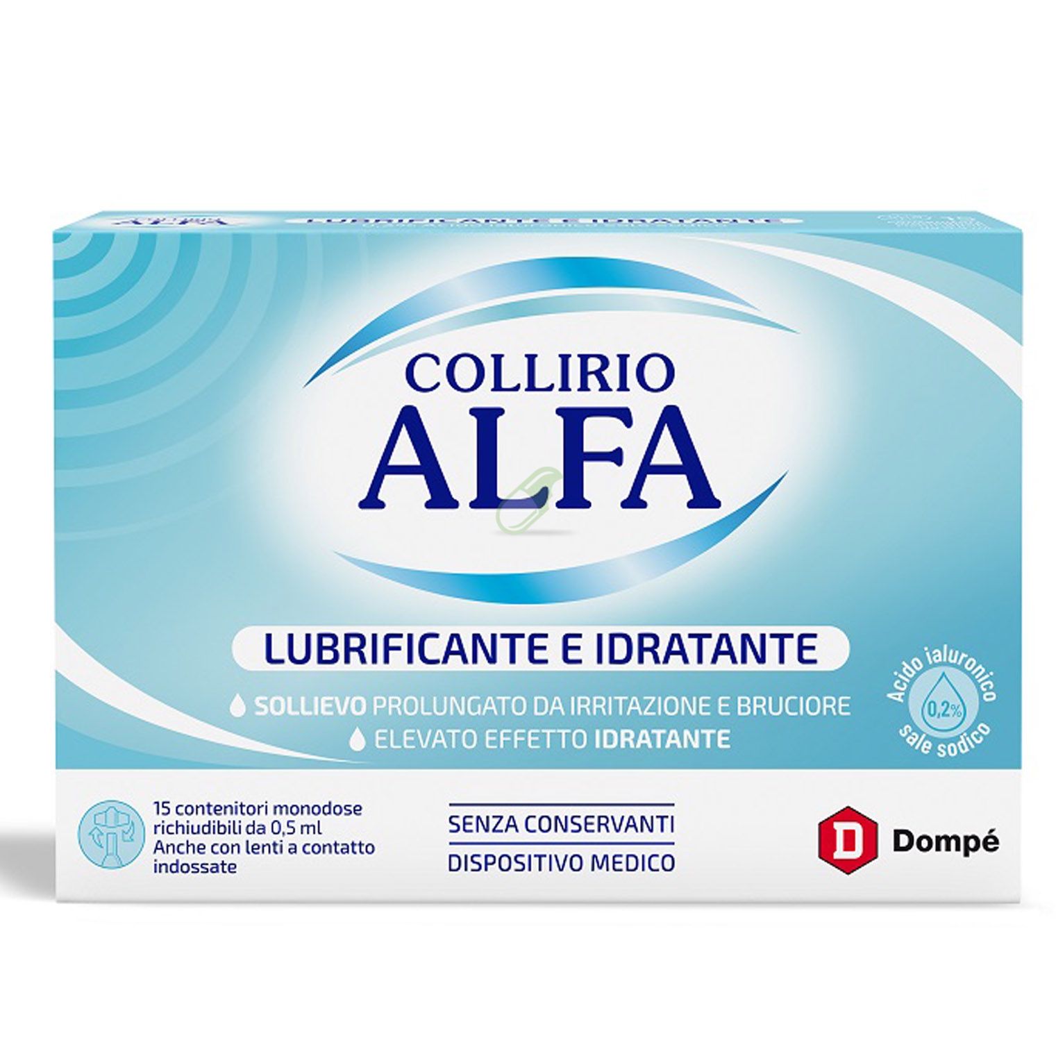 Domp Linea Alfa Lubrificante Idratante Collirio Monodose 15 Flaconcini