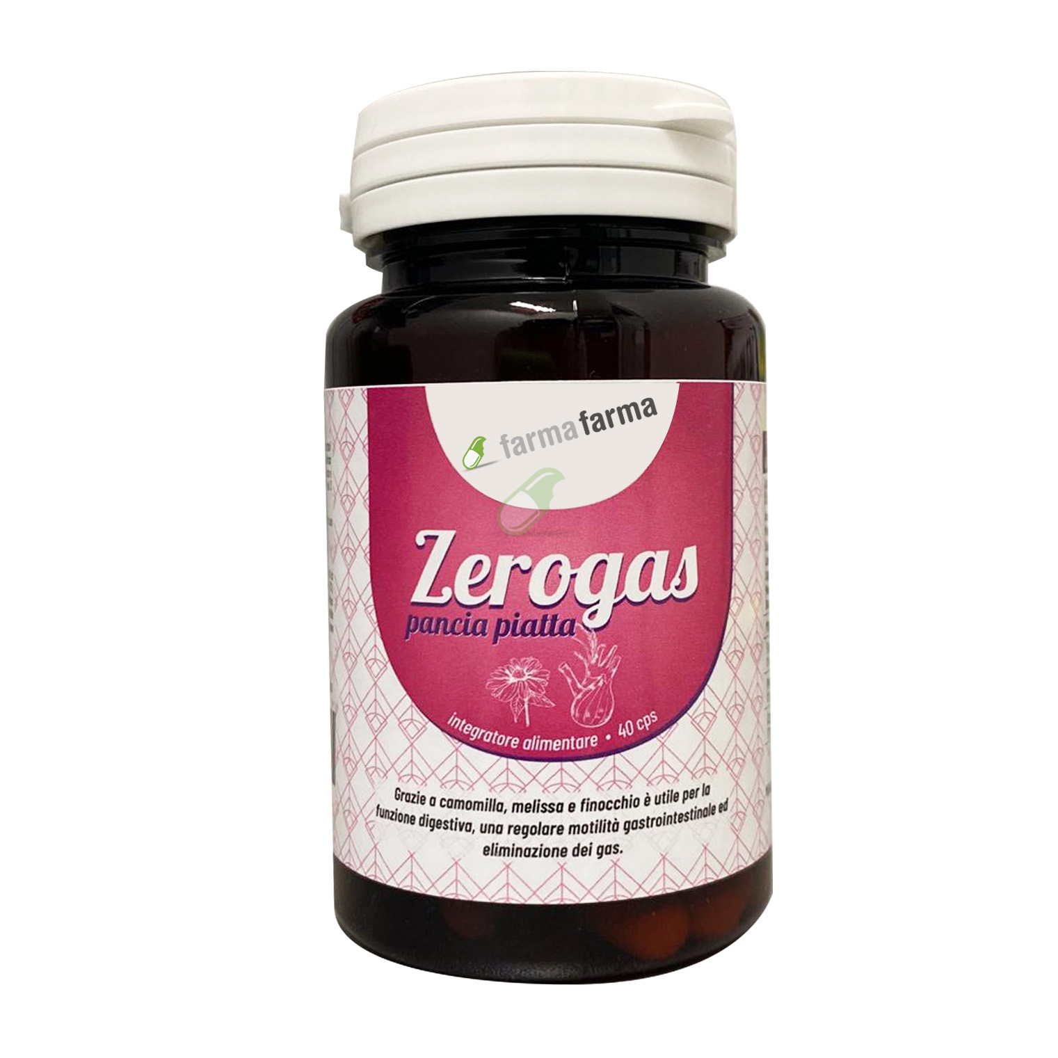 farmafarma Linea Intestino Sano Zerogas Panciapiatta Integratore 40 Capsule