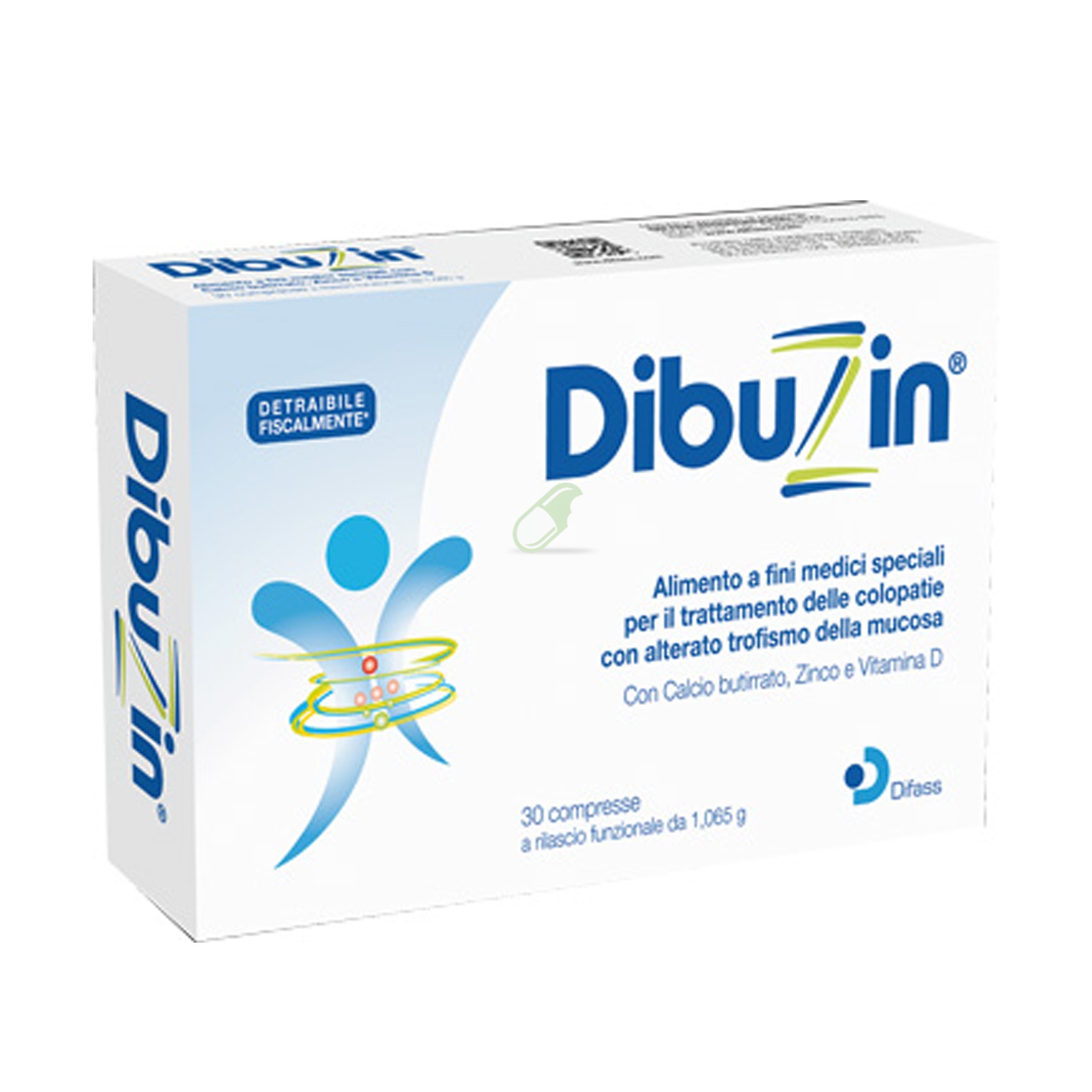 Difass International Linea Benessere dell'Intestino Dibuzin 30 Compresse
