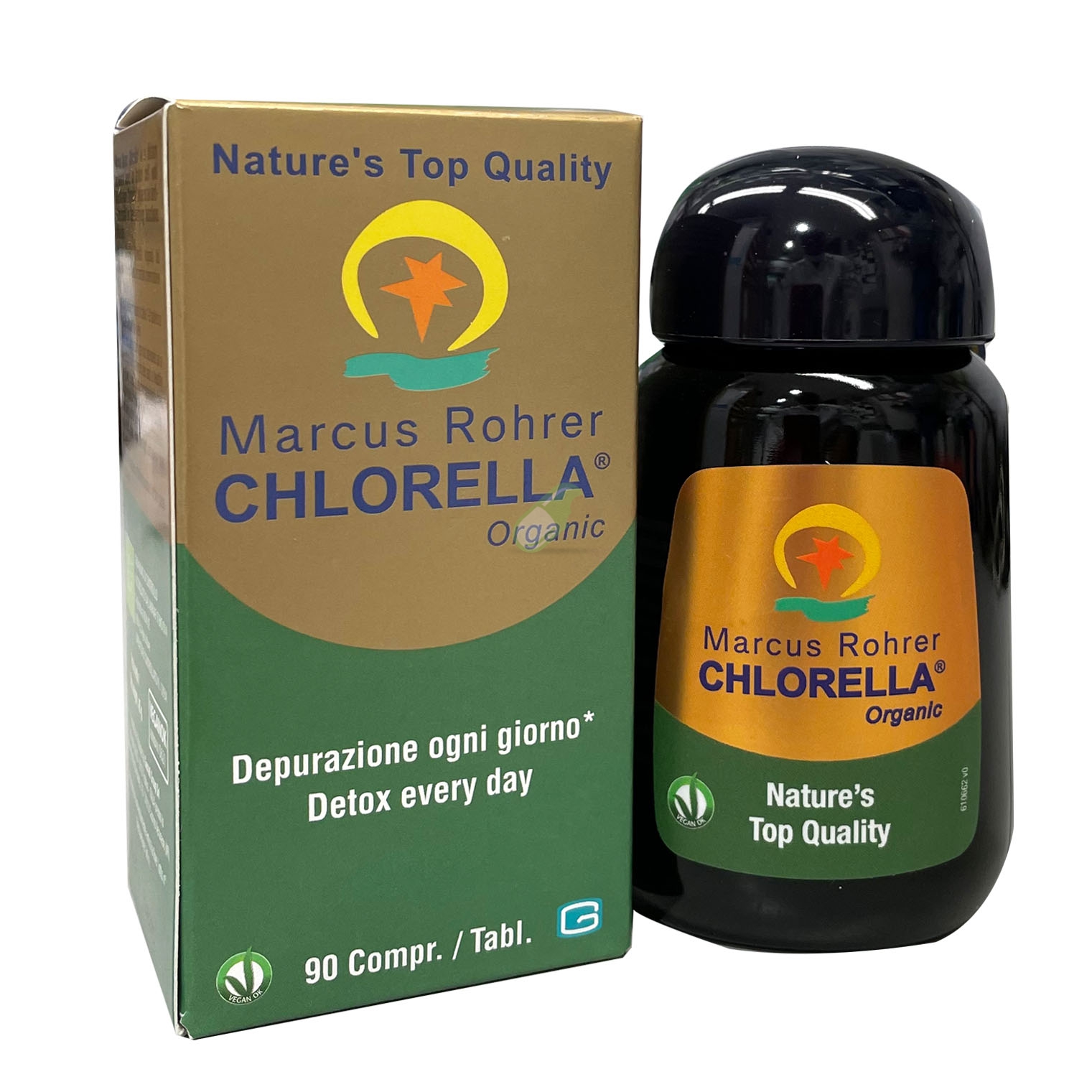 Marcur Roher Linea Detossificanti Chlorella Integratore 90 compresse