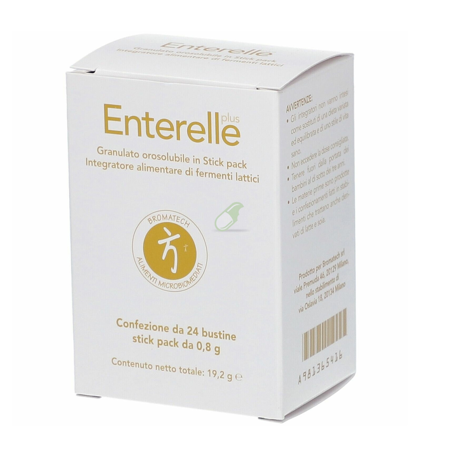 Bromatech Linea Benessere dell' Intestino Enterelle Plus Integratore 24 Bustine