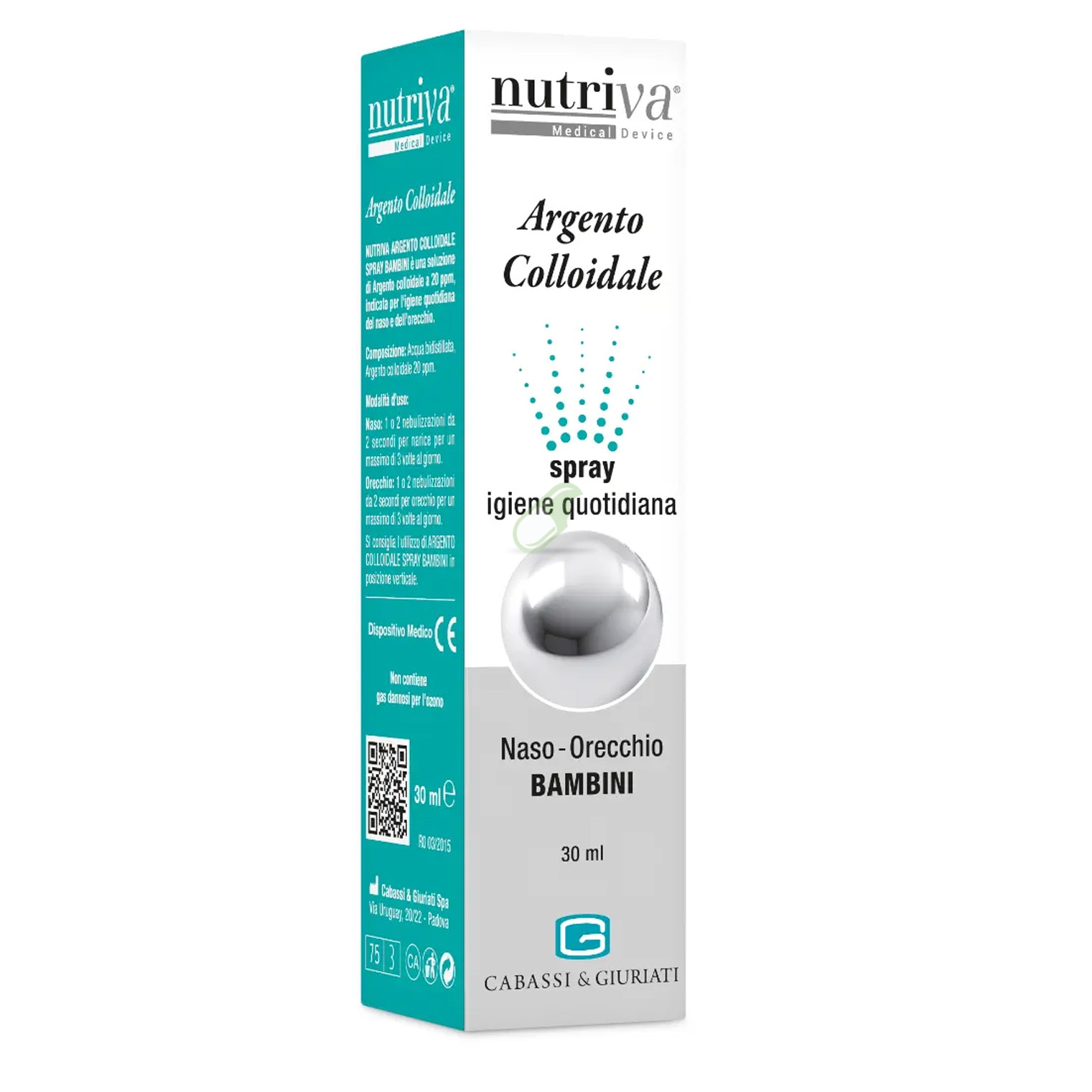 Nutriva Linea Apparato Respiratorio Argento Colloidale Naso Orecchie 30 ml