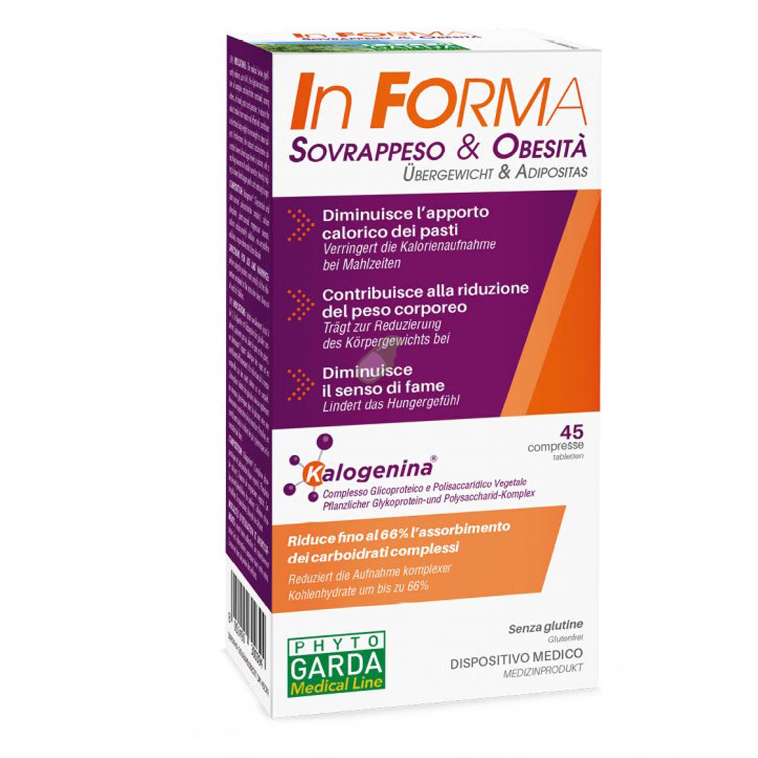 Phytogarda Linea Controllo del Peso In Forma Sovrappeso & Obesit� 45 Compresse