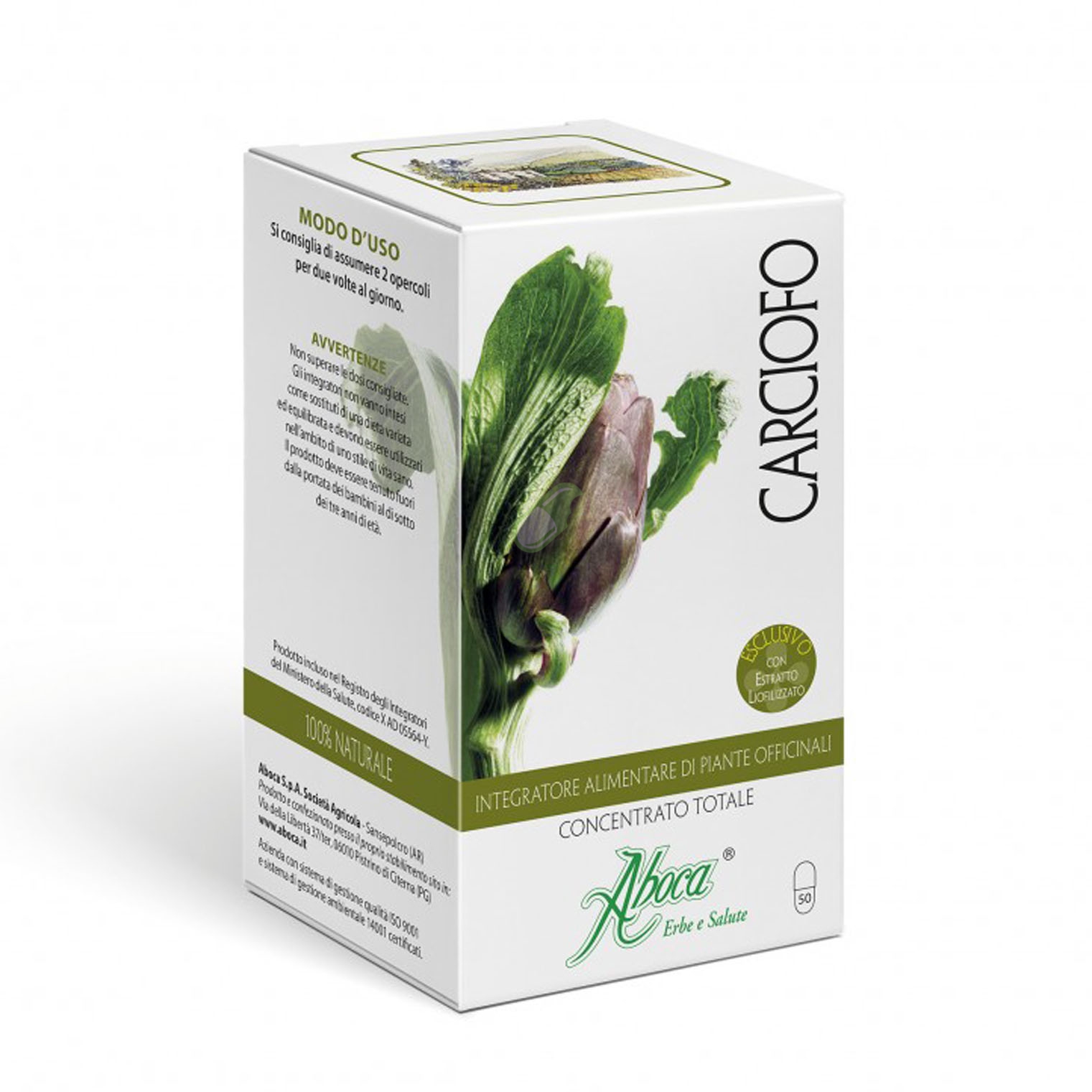 Aboca Naturaterapia Linea Salute Gastrointestinale Carciofo 50 Opercoli