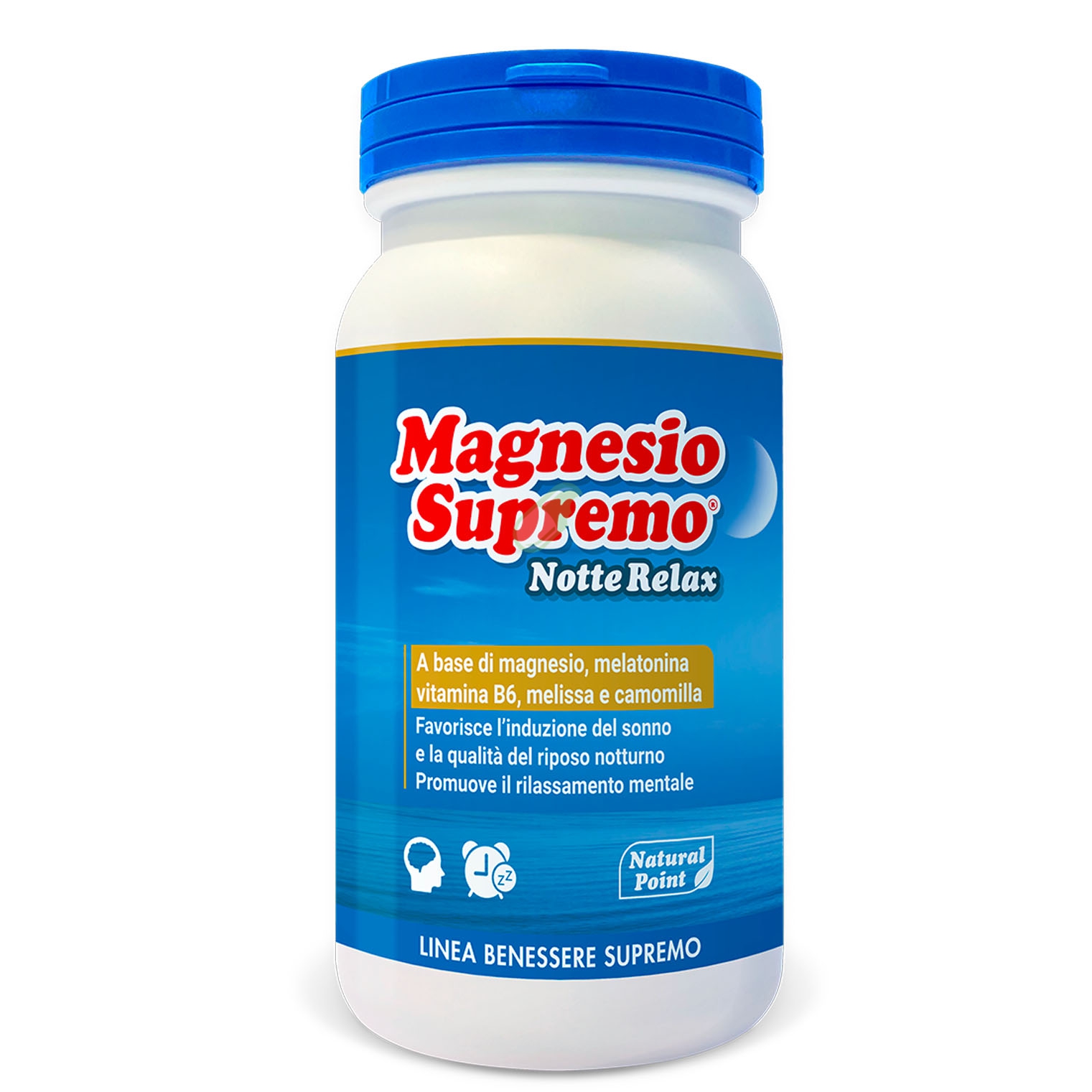 Natural Point Linea Benessere Magnesio Supremo Notte Relax Polvere 150 g