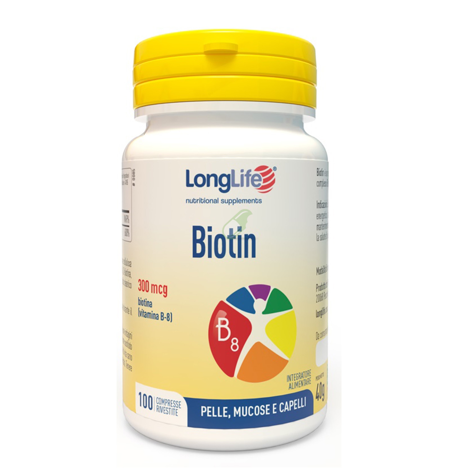 Longlife Linea Capelli Sani Biotin Integratore 100 Compresse