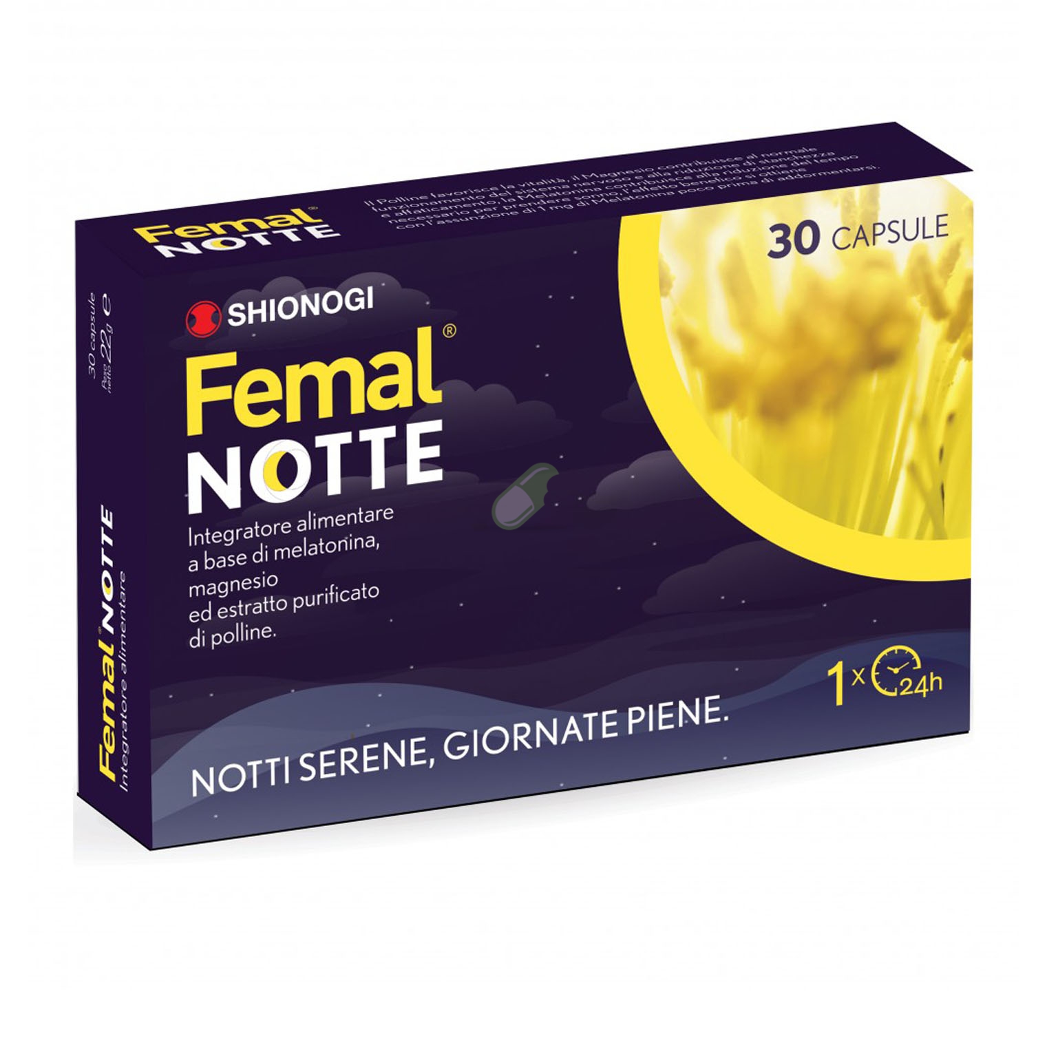 Shionogi Linea Menopausa Femal Notte Integratore 30 Capsule